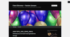 Desktop Screenshot of fahridonmez.com